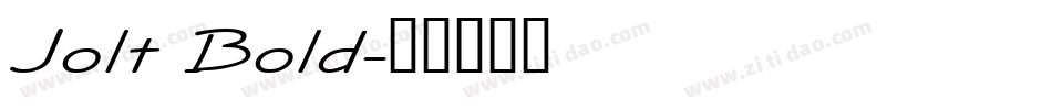 Jolt Bold字体转换